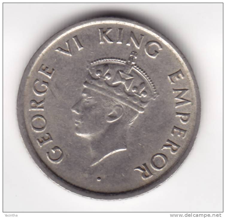 @Y@    BRITISH INDIA  1/4 Rupee  1947    (2274) - India