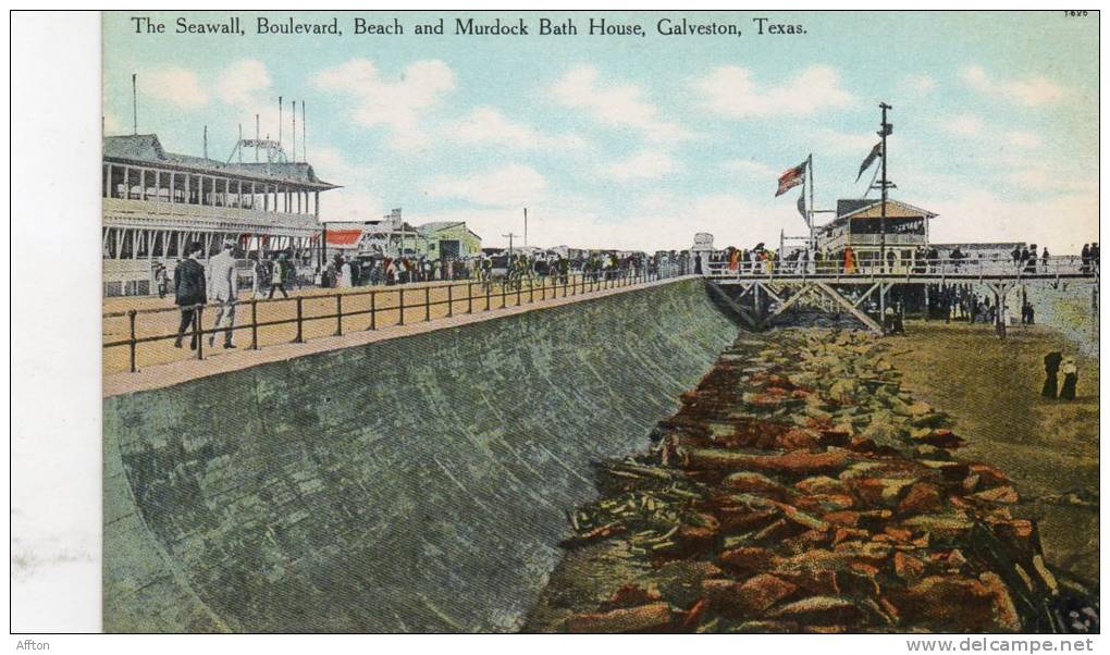 Murdock Bath House Galveston TX 1905 Postcard - Galveston