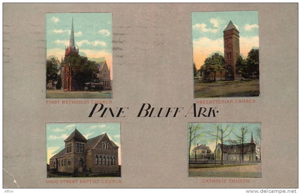 Pine Bluff Ar Old Postcard - Pine Bluff