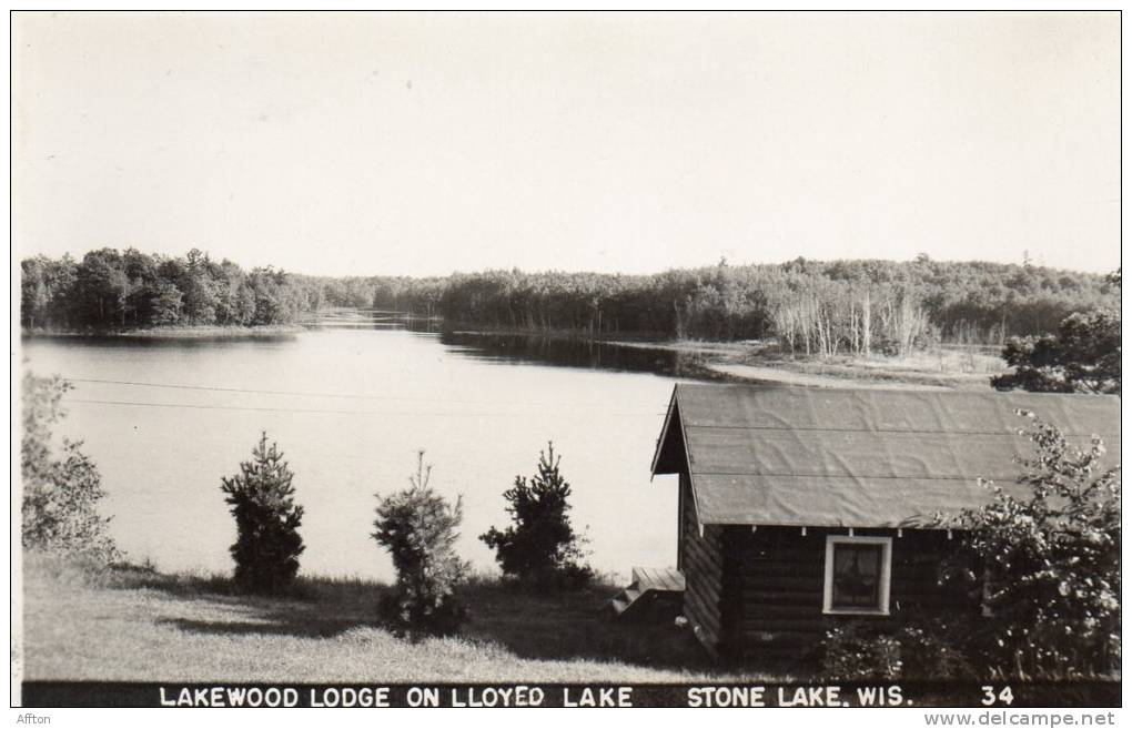 Stone Lake WI Old Real Photo Postcard - Other & Unclassified