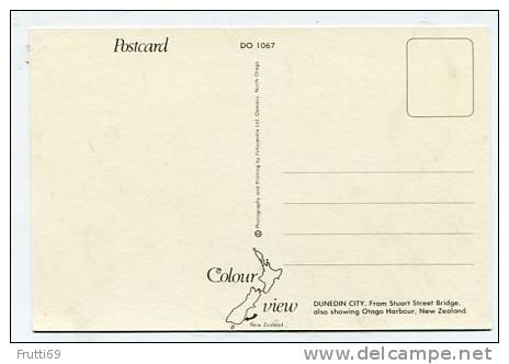 NEW ZEALAND - AK 147381 Dunedin City From Stuart Street Bridge Also Showing Otago Harbour - Nouvelle-Zélande