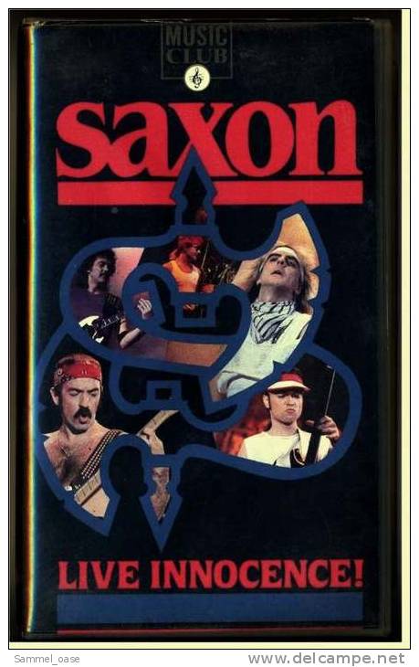 VHS Musikvideo Heavy Metal  -  Saxon Live Innocence  -  Von 1989 - Concert & Music