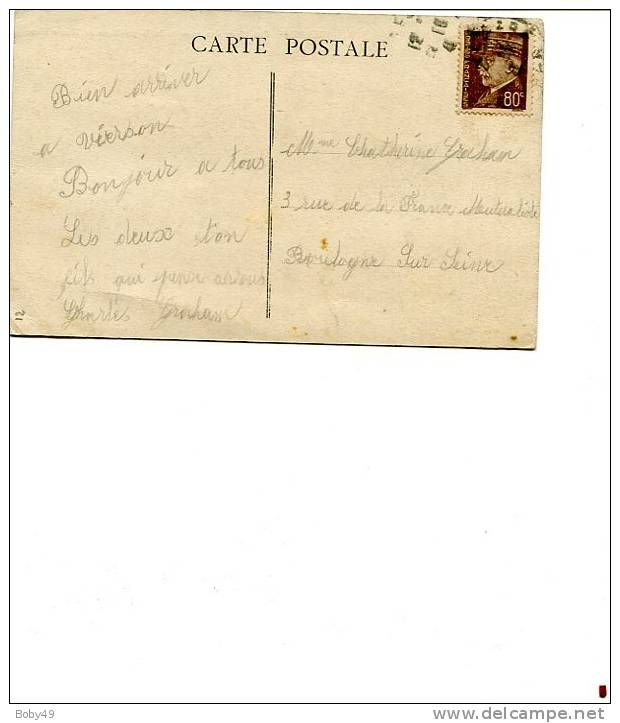 CHER De VIERZON CP Avec PETAIN De 194? ( 2 Scans) - 1921-1960: Période Moderne