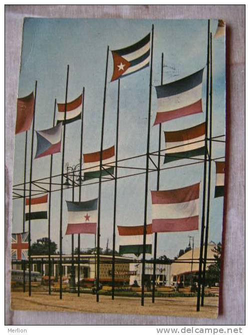 Hungary Budapest International Fair  Flags - Orion Radio Handstamp      D98810 - Hungary