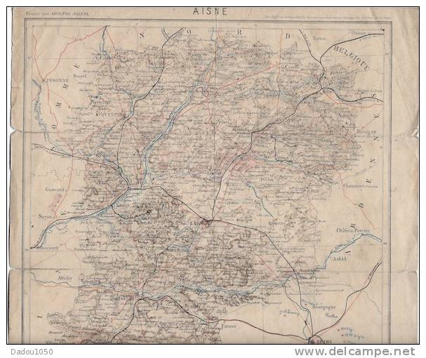 Département De L AISNE 02 - Cartes Géographiques