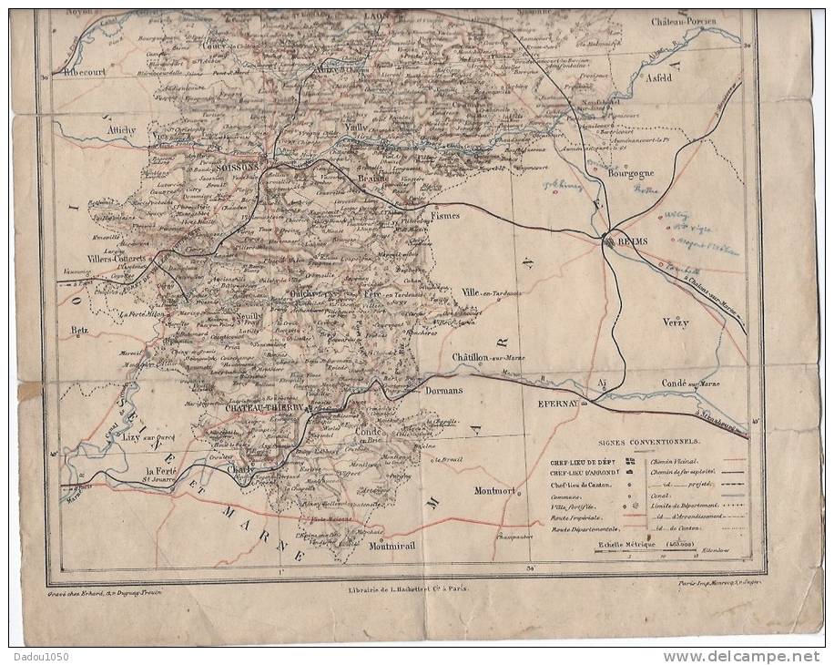 Département De L AISNE 02 - Cartes Géographiques