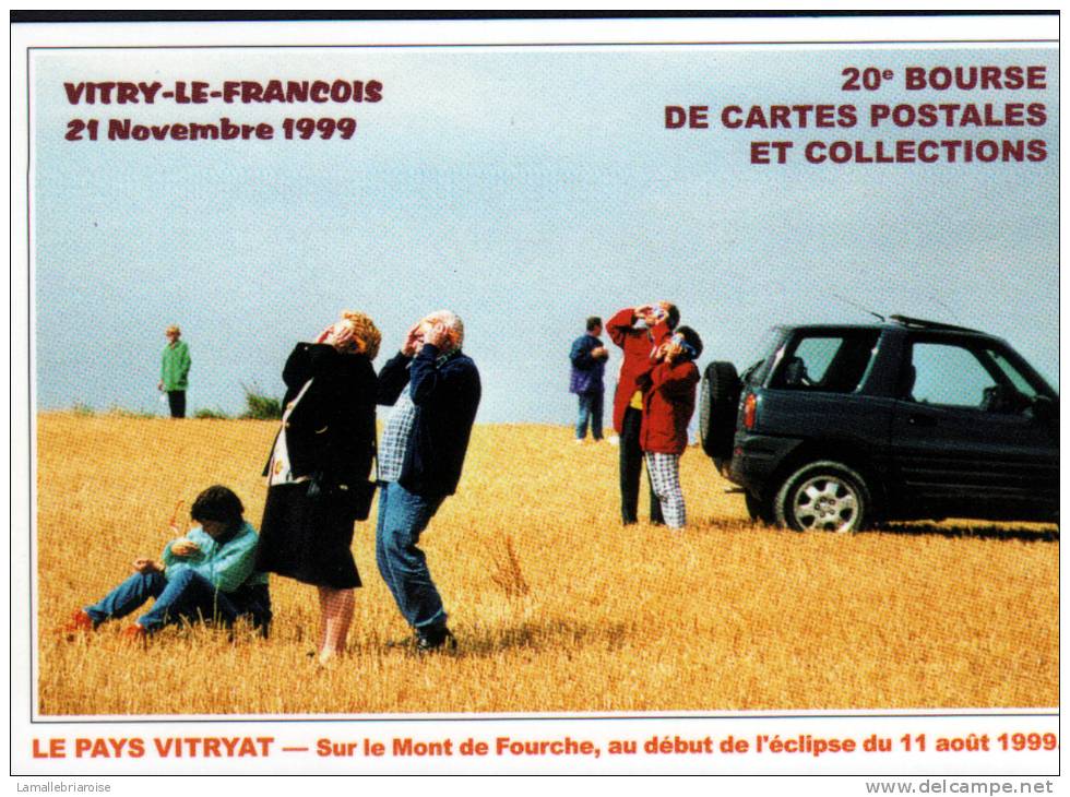 51 - VITRY LE FRANCOIS - 21 NOVEMBRE 1999 - 20ème BOURSE CARTES POSTALES ET COLLECTIONS - CPM - Bourses & Salons De Collections