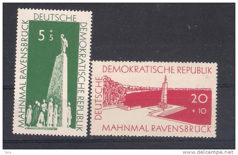 DDR 1957  Mi Nr 566/7 Monumens  MNH (a3p25) - Ongebruikt