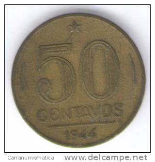 BRASILE 50 CENTAVOS 1944 - Brazil