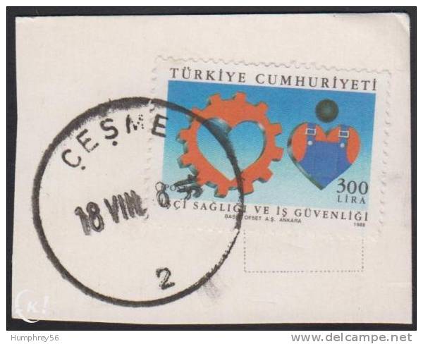 1988 - TÜRKIYE - Michel 2812 [Health & Security At Work] + ÇESME - Usados