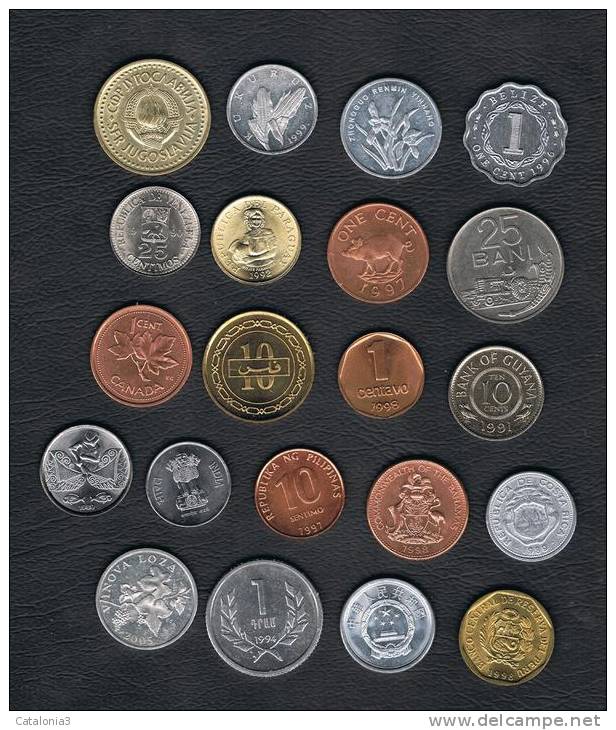 LOTE  21 Monedas Exoticas SC ##  LOT 21  Exotic Coins SC - Other & Unclassified