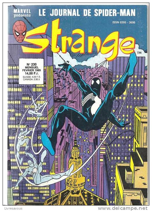 Le Journal De Spider-Man Strange N° 230 De Février 1989 Collection LUG Super Héros - Strange