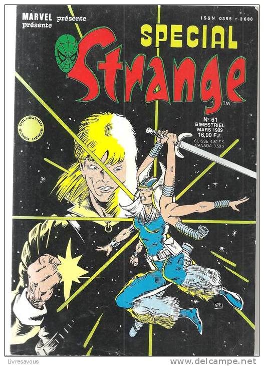 Spécial Strange N°61 De Mars1989 Collection Super Héros - Strange