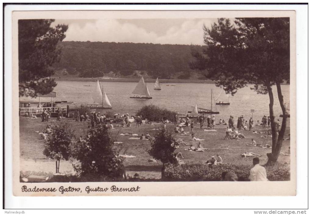 CP - BERLIN -Très Animée - Dans La Forêt Repos Sur L'herbe Au Bord De L'eau - Voiliers - GUSTAV BREMERT - Gatow