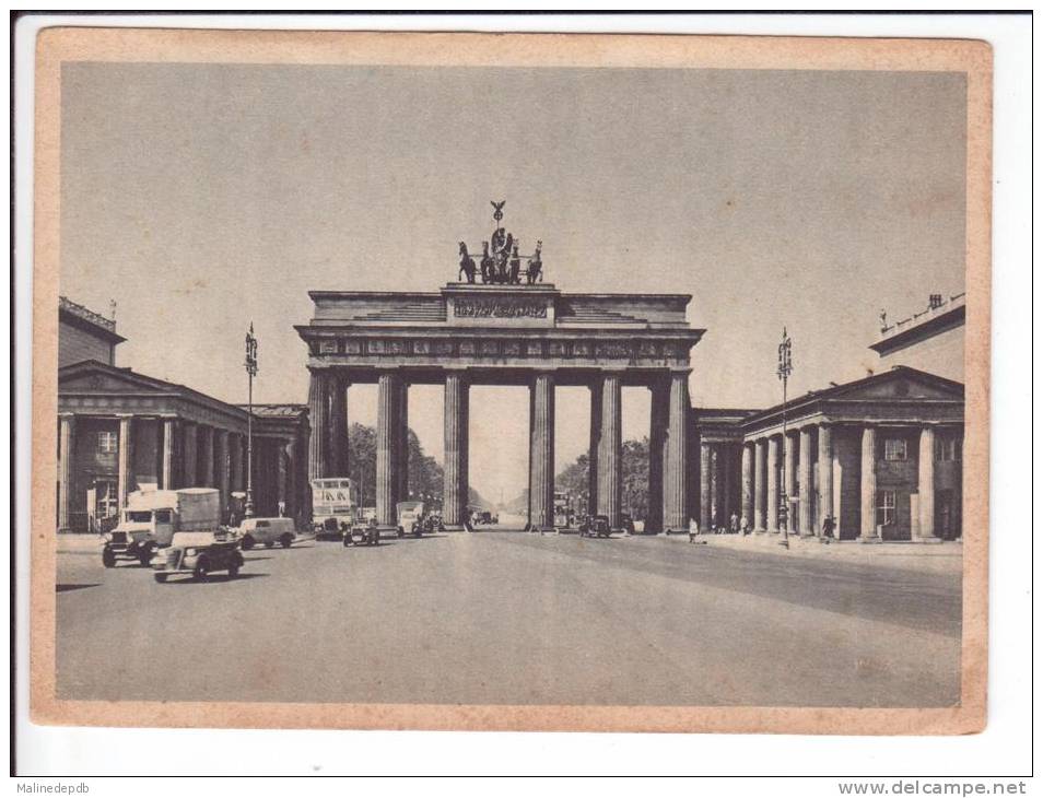 CP - BERLIN - Brandenburger - AUTOBUS, Camions Et Voitures Anciennes - - Brandenburger Tor