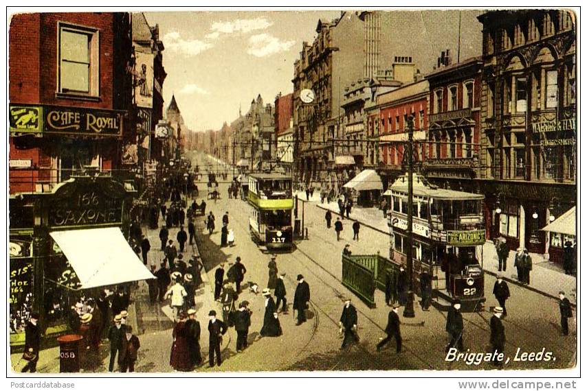 Briggate, Leeds - & Tram - Leeds