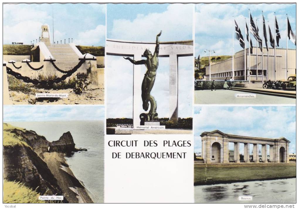 Cp , MILITARIA , Circuit Des Plages Du Débarquement - Monumenti Ai Caduti