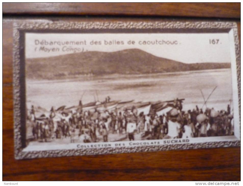 Débarquement Des Balles De Caoutchouc Moyen Congo N°167 - Suchard