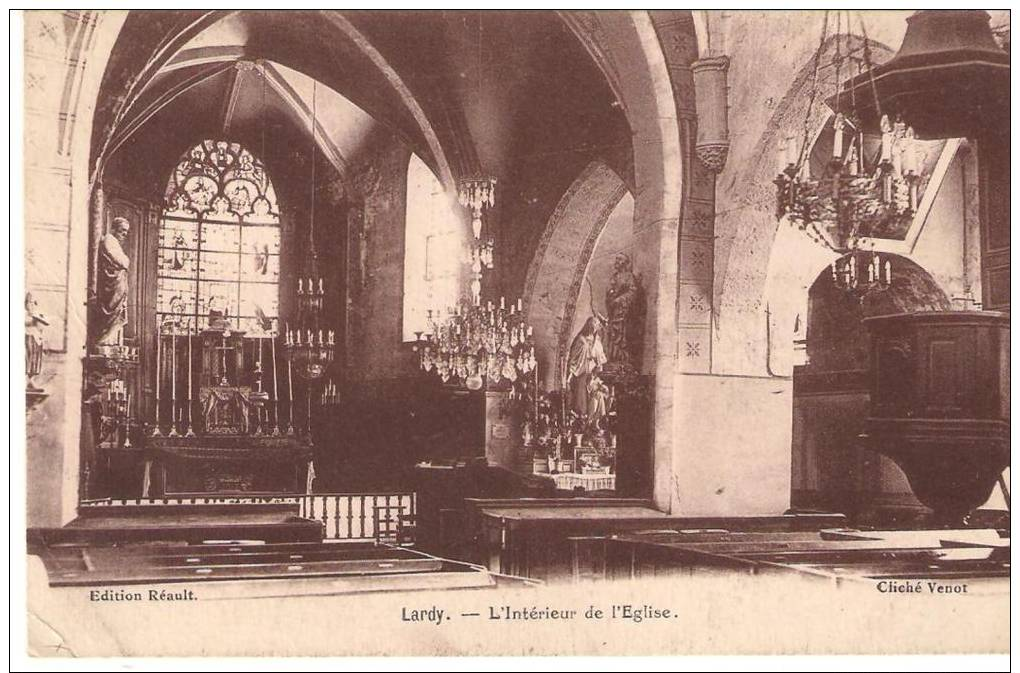 Lardy Intérieur De L'église - Lardy