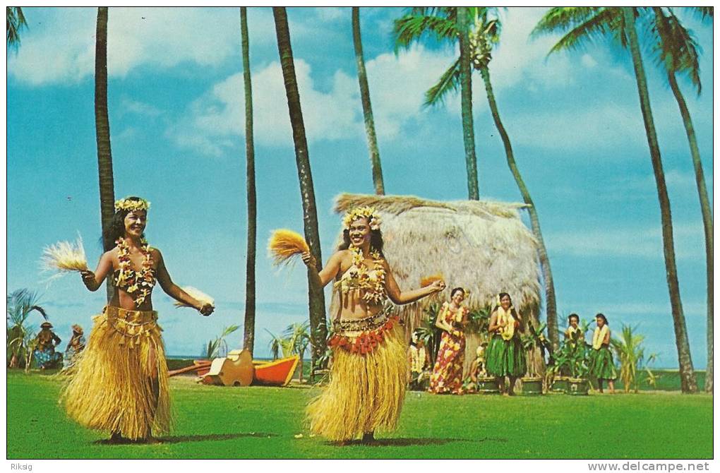 Tahitian Dancers In Honolulu  A-1142 - Honolulu