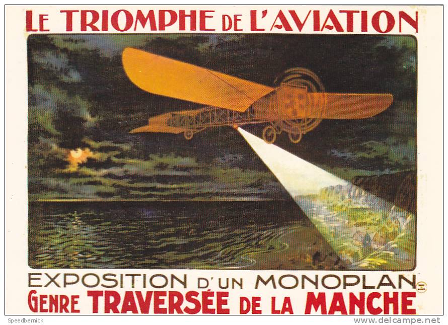 21873 Triomphe Aviation, Exposition Monoplan Genre Traversée Manche -cp 111 Nos Transport Ed Nugeron - ....-1914: Précurseurs
