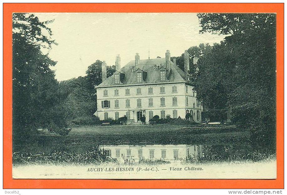 Dpt  62  Auchy Les Hesdin  "  Vieux Chateau  " - Autres & Non Classés