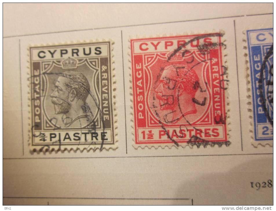 COLLECTION TIMBRES GRANDE BRETAGNE CHYPRE  DEBUT 1881  OBLITERES   VEC CHARNIERE - Cipro (...-1960)