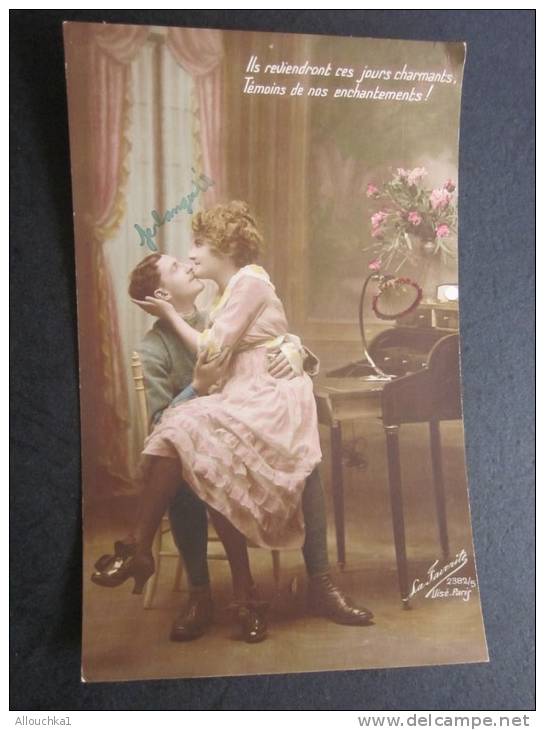 8 Jui 1919 CPA Chromo Bonne Fête Mon Cheri Ils Reviendront Ces Jour Charmants.Témoin  La Fête,les Voeux Happy - Valentinstag