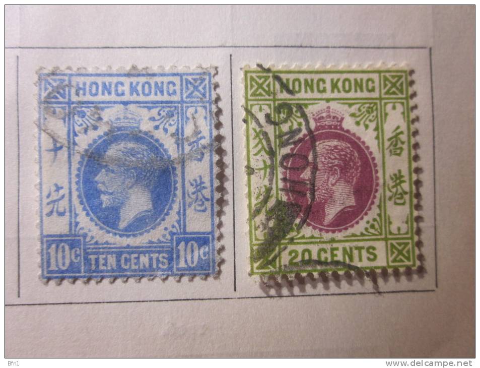 COLLECTION TIMBRES  AFRIQUE DU SUD ANGLAISE- HONG-KONG   DEBUT 1862 OBLITERES  AVEC CHARNIERES - Gebruikt