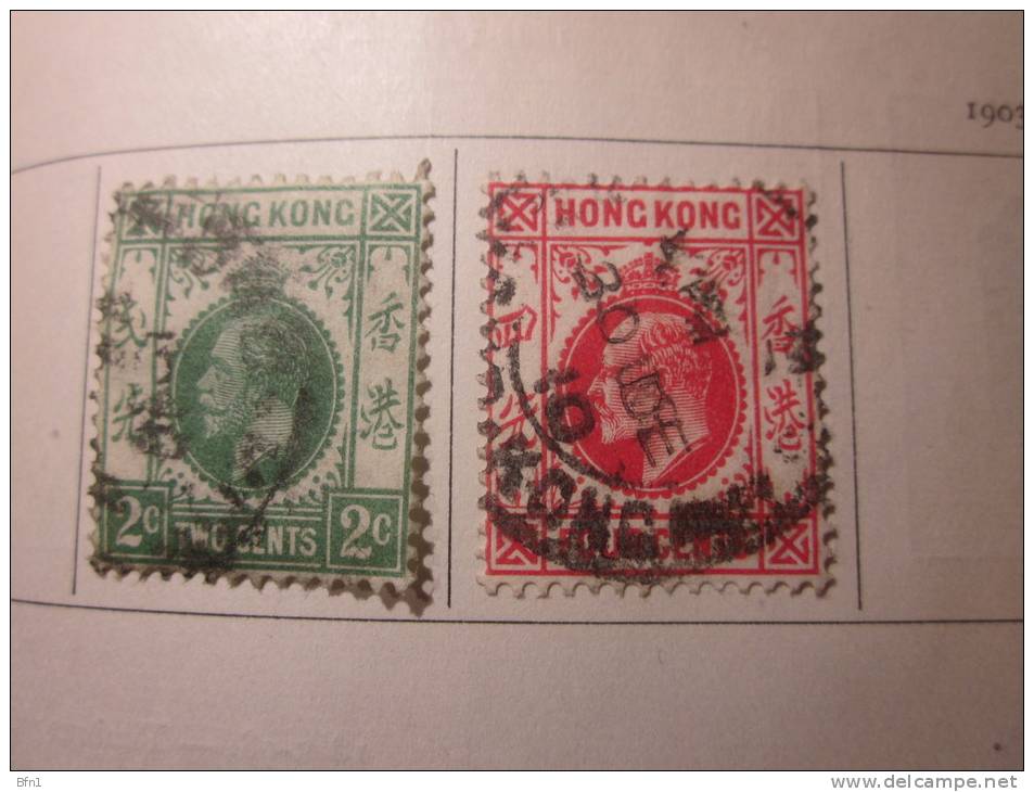COLLECTION TIMBRES  AFRIQUE DU SUD ANGLAISE- HONG-KONG   DEBUT 1862 OBLITERES  AVEC CHARNIERES - Usados