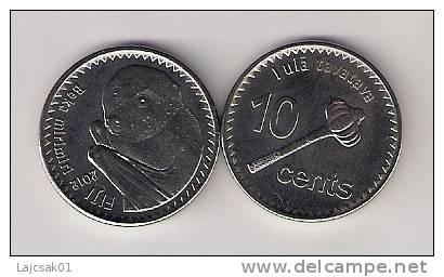 Fiji 10 Cents 2012. UNC - Figi