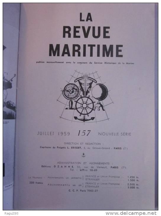 LA REVUE MARITIME N° 157 - Boats