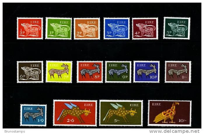 IRELAND/EIRE - 1968  SYMBOLICAL  ANIMALS  SET MINT NH - Unused Stamps