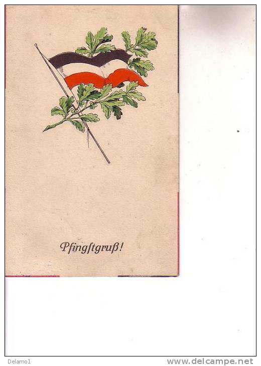 17) PostKart Deutsch Flags "" World War 1 ""   22  3 1915 - Pentecôte