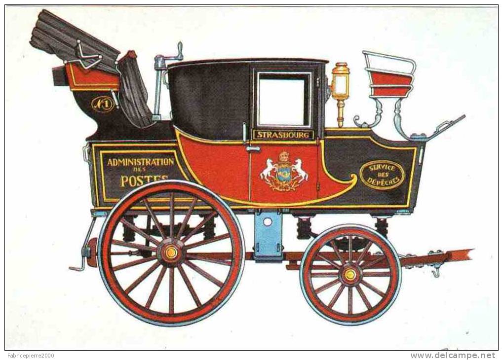 CPM 68 (Haut-Rhin) Riquewihr, Musée D'histoire Des P.T.T. D'Alsace - Malle Poste Coupé 1837, Par Bruckmann - Postal Services