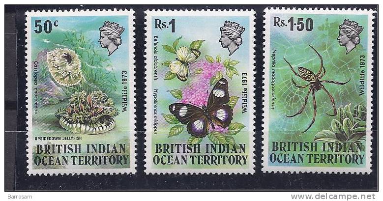 BritishIndianOceanTerritory1973: Michel54-6mnh** Cat.Value 17+Euros - Britisches Territorium Im Indischen Ozean