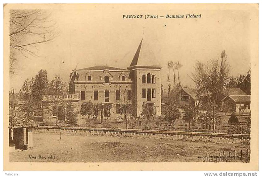 DEPTS DIV- Tarn -ref -F764- Parisot -domaine Flotard   -carte Bon Etat  - - Autres & Non Classés