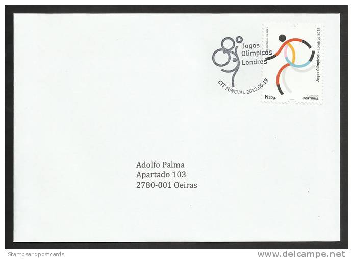 Portugal Jeux Olympiques London 2012 FDC Cachet Madère Olympic Games FDC Madeira Postmark - FDC