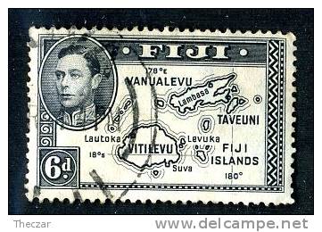 155 )  FIJI  1947  SG.# 261b  Perf12  (o) - Fiji (...-1970)