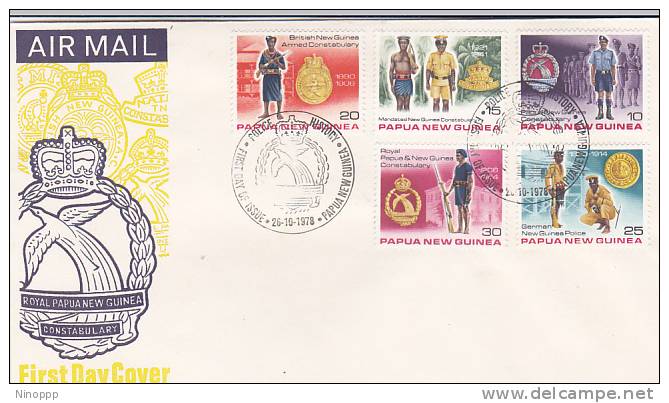 Papua New Guinea-1978 Police FDC - Papouasie-Nouvelle-Guinée
