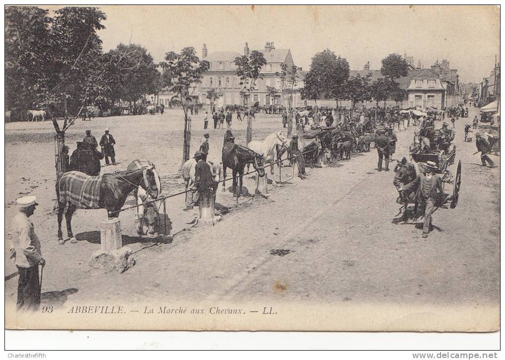 TAMPON RARE GUERRE 1914 - COMMISSAIRE MILITAIRE GARE D´ ABBEVILLE - Envoyée Par Soldat Belge Qui Attends Train P. Calais - Guerre 1914-18