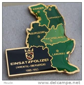 EINSATZPOLIZEI DE LA VILLE DE BERNE - SUISSE - EMMENTAL - OBERAARGAU - BERN - SCHWEIZ - POLICE - SWITZERLAND -  (VERT) - Polizia