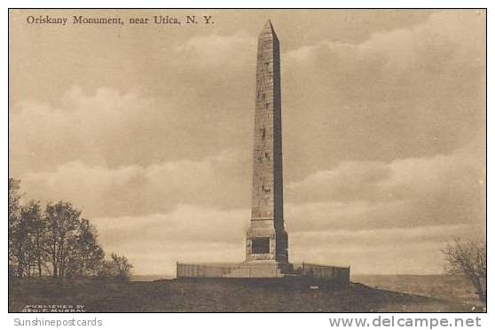 New York Utica Oriskany Monument Albertype - Utica