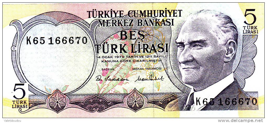 TURQUIE 5 Lirasi 1976 Neuf - Türkei