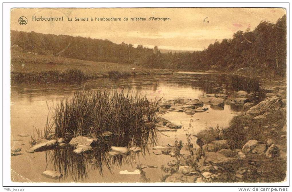 Postkaart / Carte Postale "Herbeumont - La Semois à L'embouchure Du Ruisseau D'Antrogne" - Herbeumont