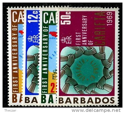 260)  BARBADOS 1969  SG.#386-89  (*) - Barbades (1966-...)