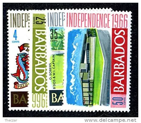 263)  BARBADOS 1966  SG.#356-59  (*) - Barbados (1966-...)