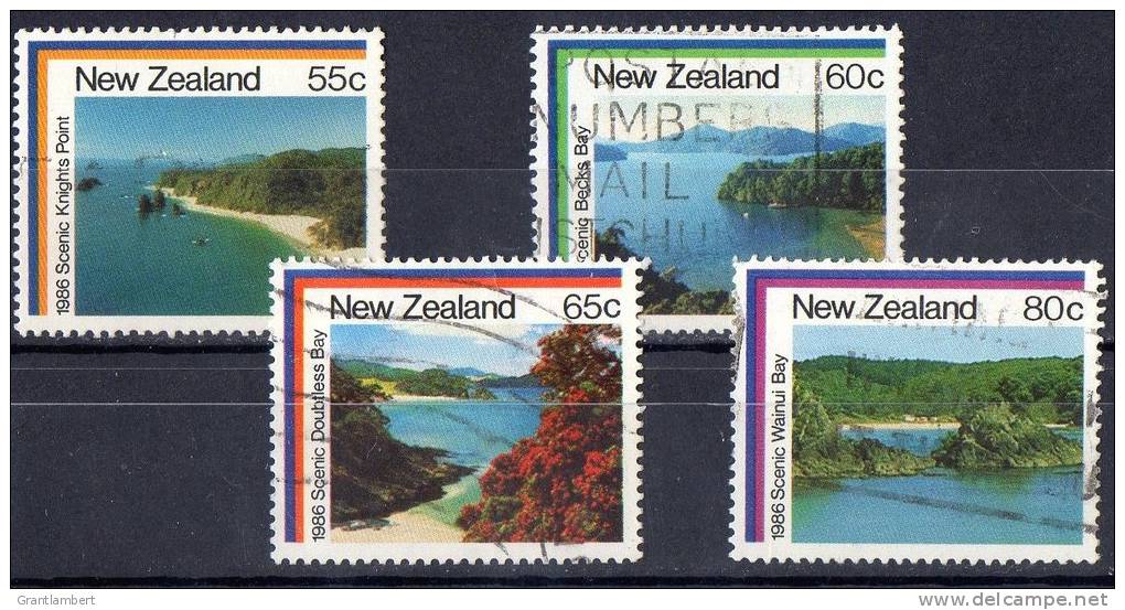 New Zealand 1986 Coastal Scenery Set Of 4 Used - Used Stamps