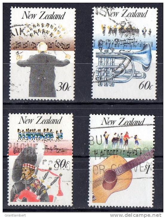 New Zealand 1986 Music Set Of 4 Used - - Usati