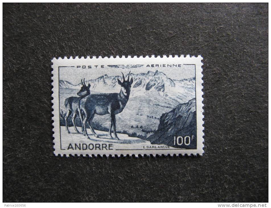 TB Timbre D'Andorre PA N° 1, Neuf XX. - Airmail